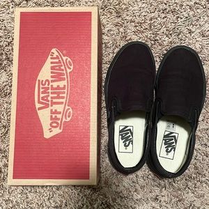 Black Vans Slip ons